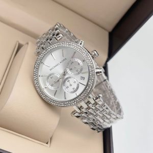 Silver Diamond Watch