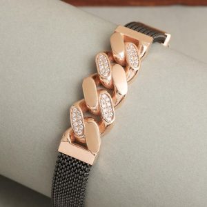 Golden With Diamond Bracelet